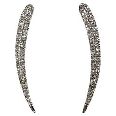 Orecchini con diamanti in oro bianco 14kt - Stuller, USA