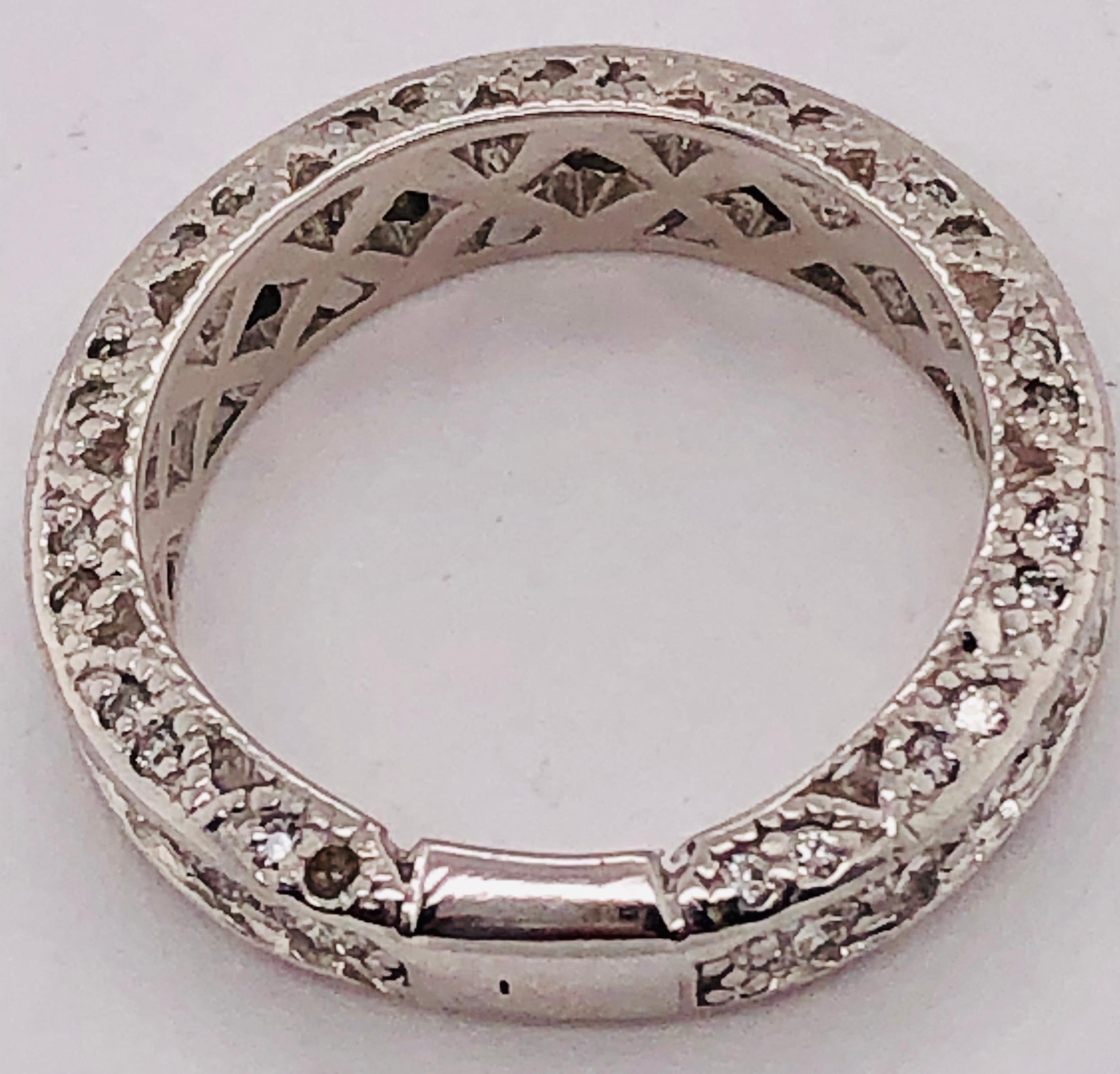 white gold diamond eternity ring
