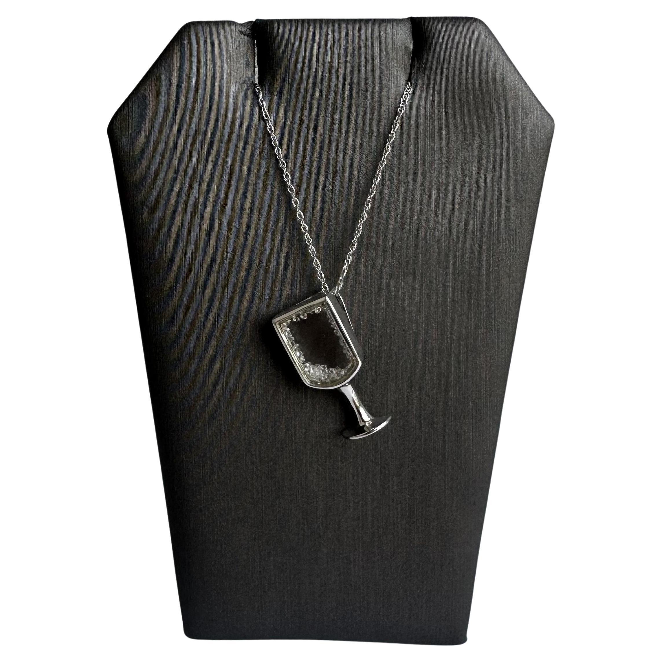 14kt Weißgold Diamanten in einer Glashalskette - 0,50ctw GH VS-SI Diamanten, 18"