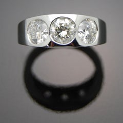 14kt White Gold Diamonds Ring