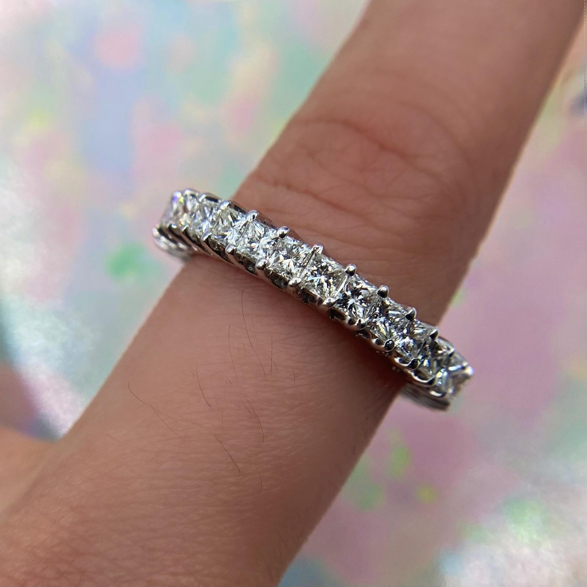 For Sale:  14kt White Gold Eternity Band with 2.30ct TDW  3