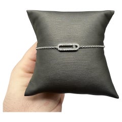 14kt White Gold Floating Style Diamond Bracelet - 0.30ctw HI I1, 7", New