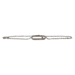 14kt White Gold Floating Style Diamond Bracelet - 0.30ctw HI I1, 7", New