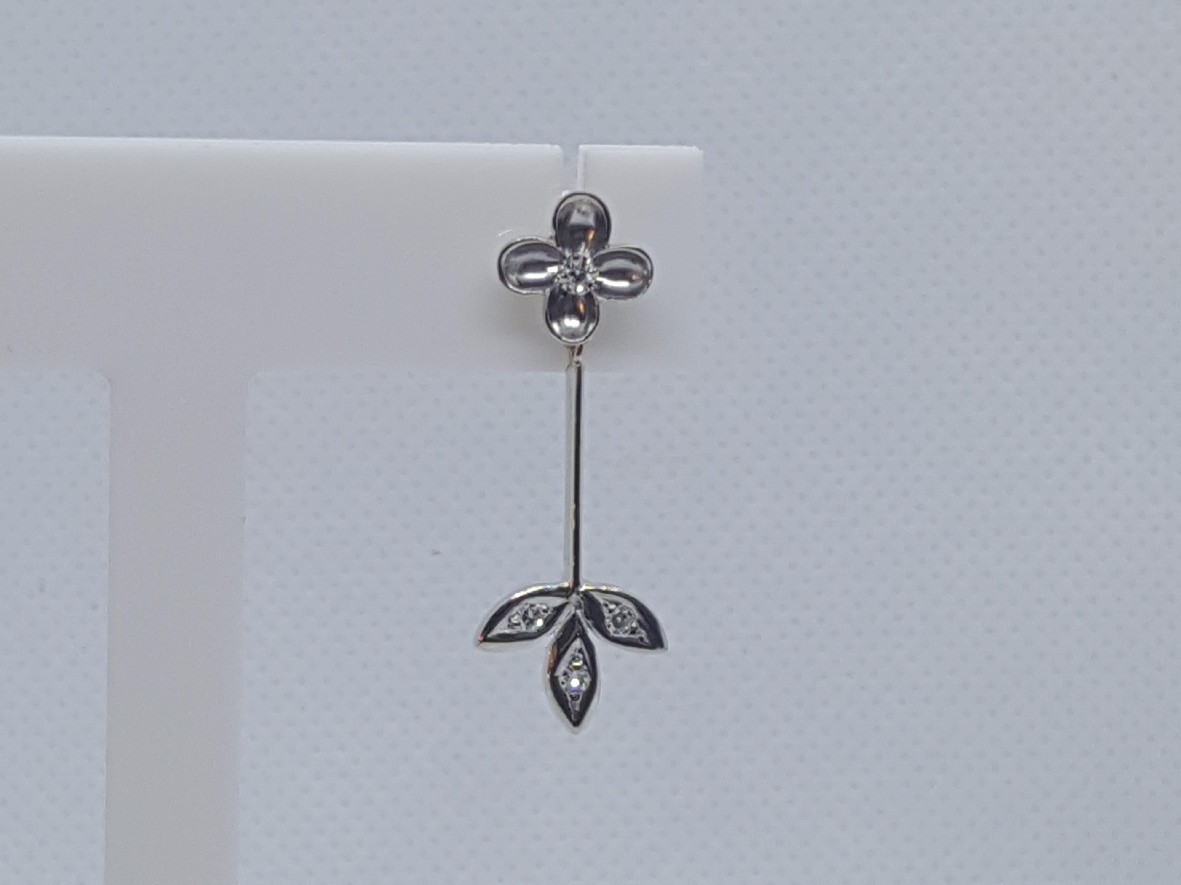 earrings that dangle from the back