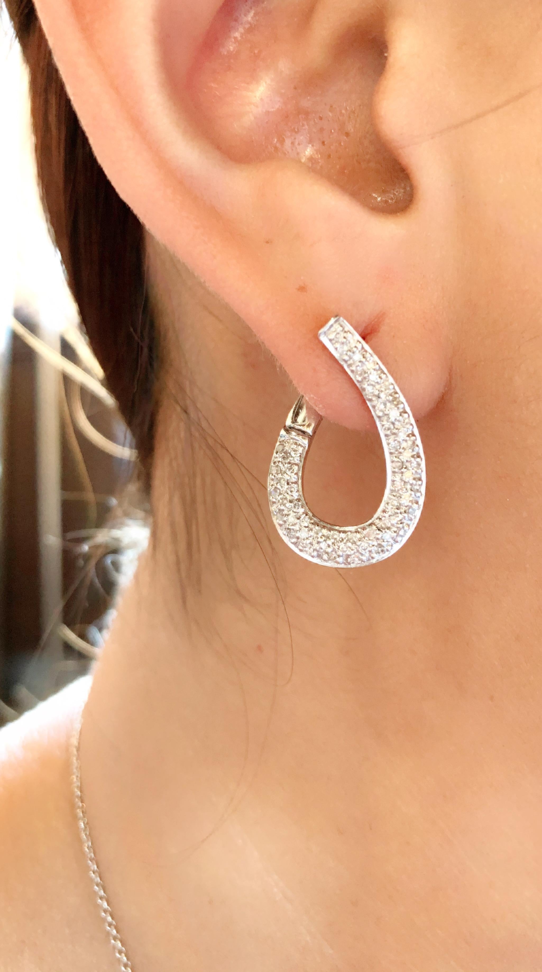 latch back diamond earrings
