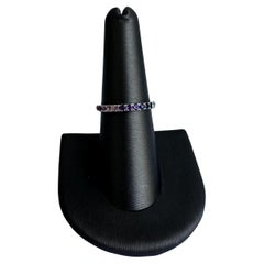 14kt White Gold Rainbow Ring - 0.82ctw Natural AAA Multi-Color Gemstones, New