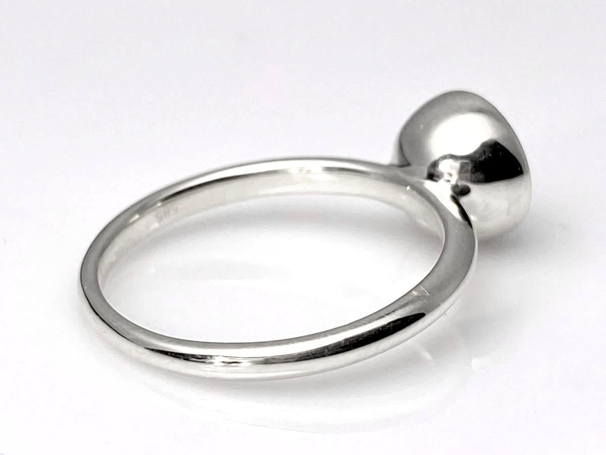 Anillo biselado de cuarzo ahumado redondo de oro blanco de 14 quilates en Nuevo estado para la venta en Antwerp, BE