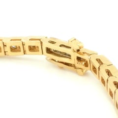 14Kt Yellow Gold 3.00ct Channel-Set Diamond Tennis Bracelet