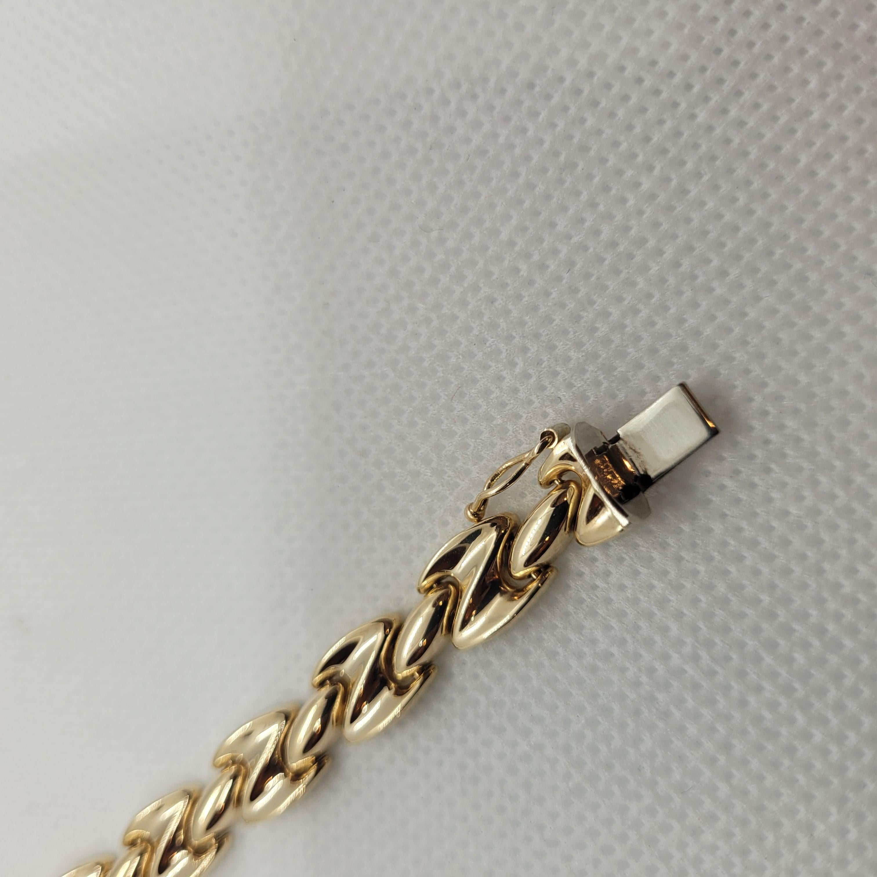 thick gold rope bracelet