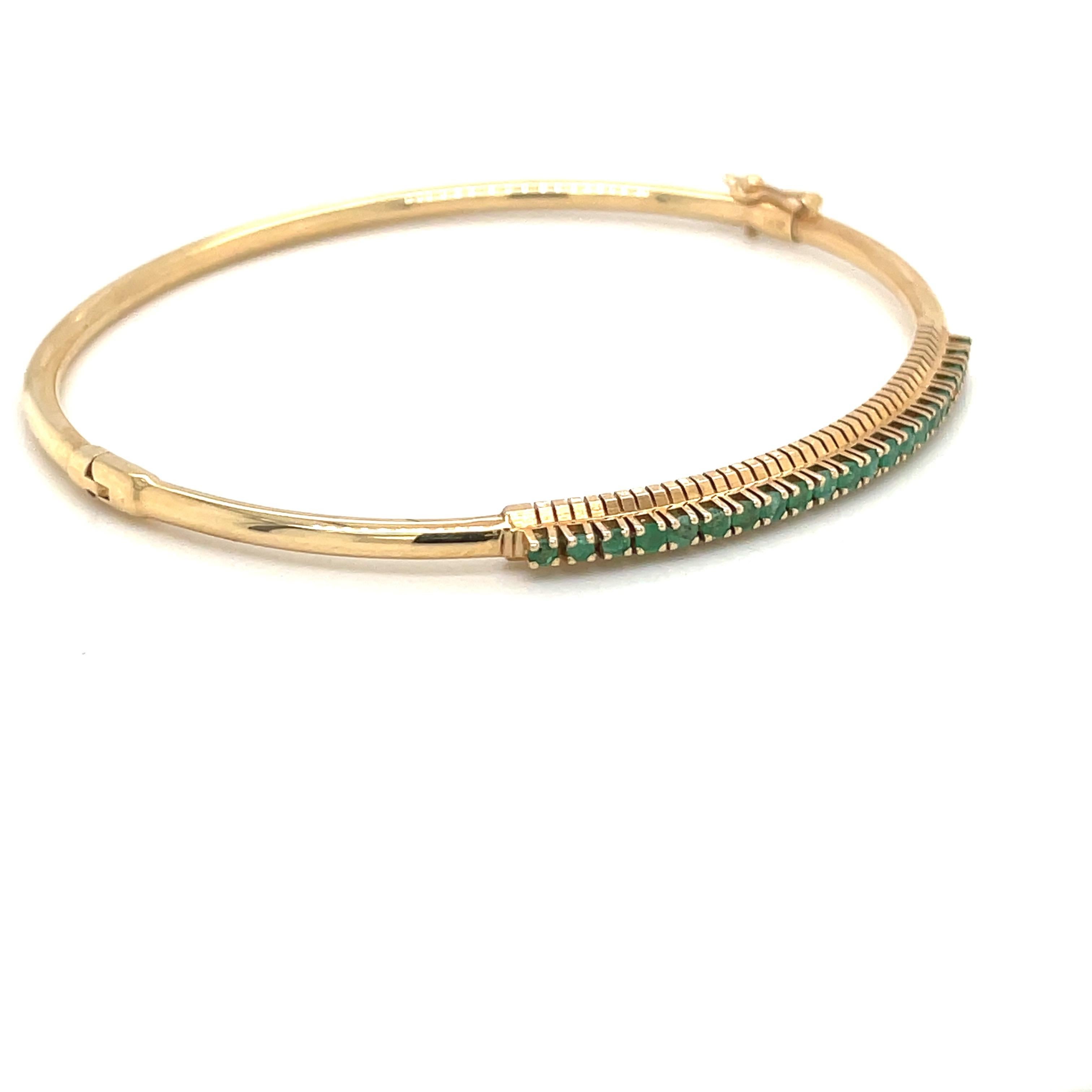 14kt 7-piece bangle set