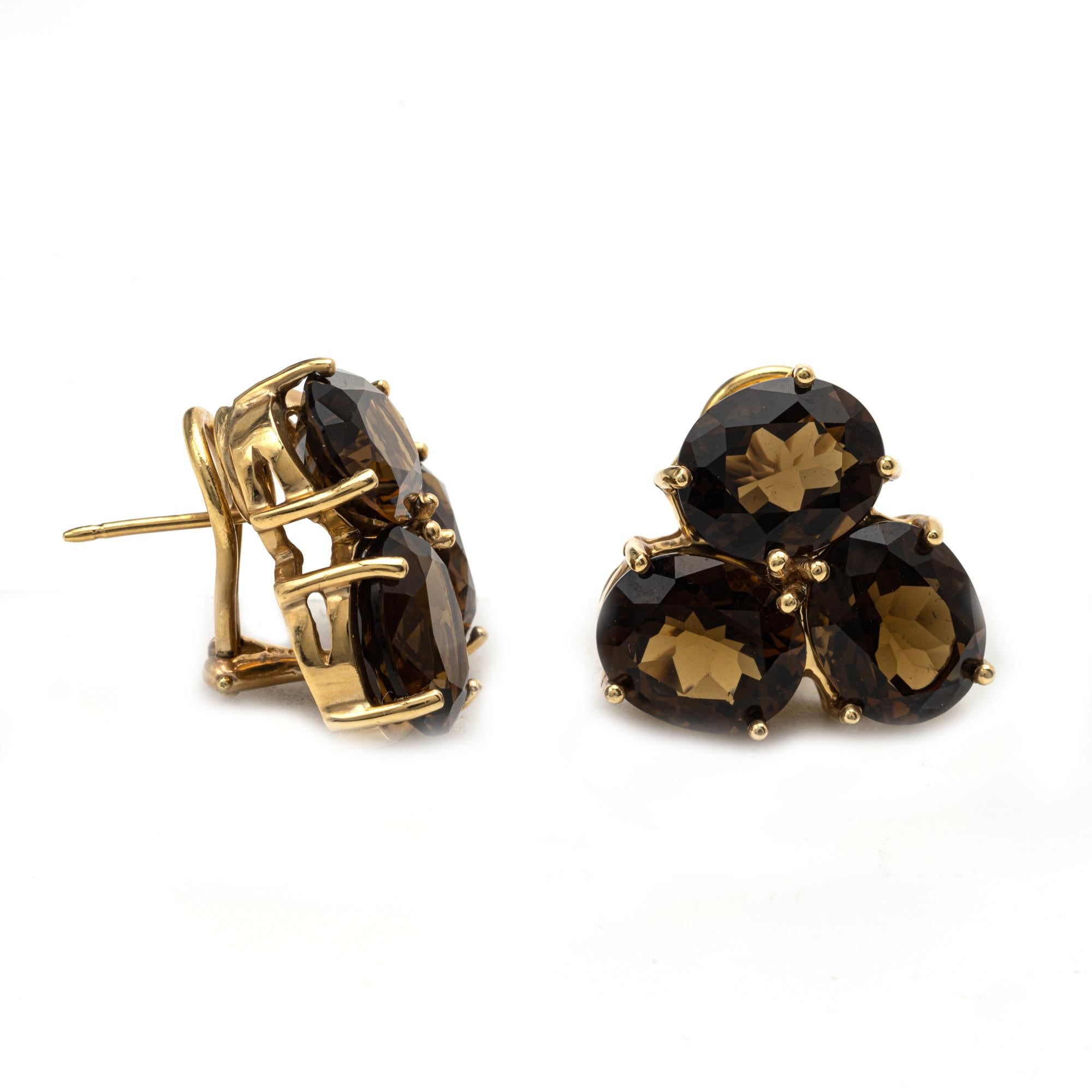 yellow topaz drop earrings