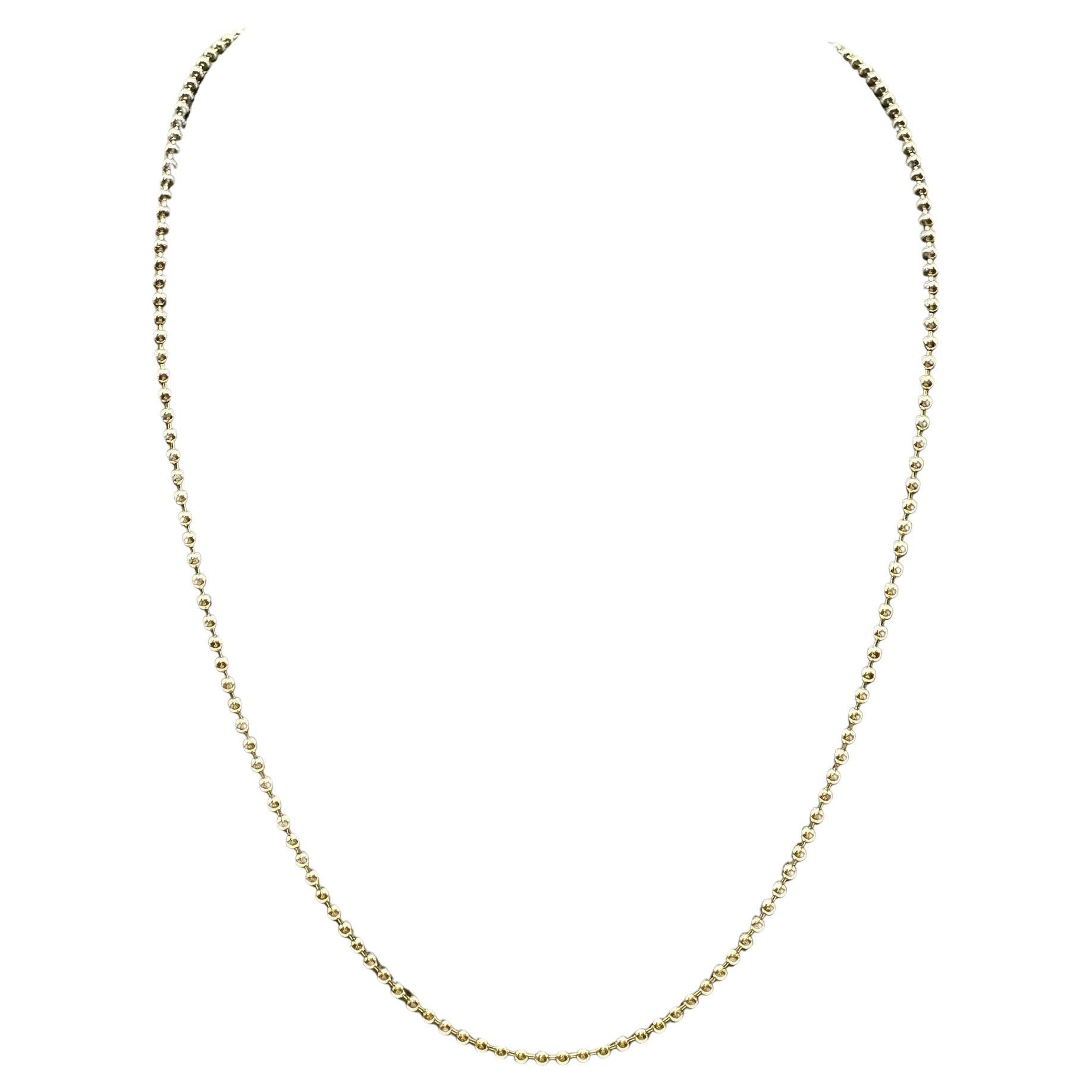 14kt Yellow Gold Ball Bead Chain – 16in, 1.85mm, New