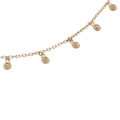 Collier pendentif en or jaune 14KT serti de diamants - 0.50CTW