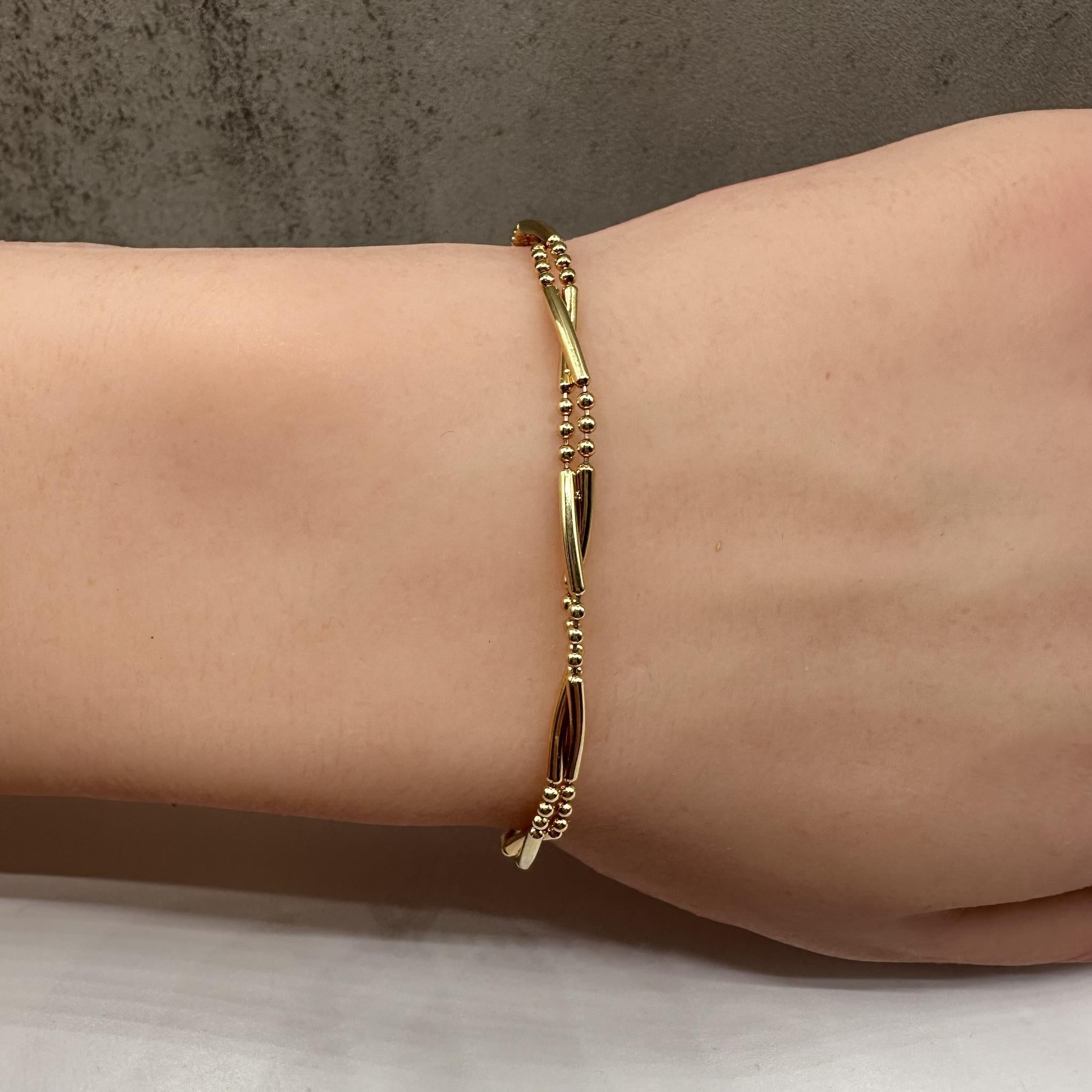 Bracelet en or jaune 14kt - 7