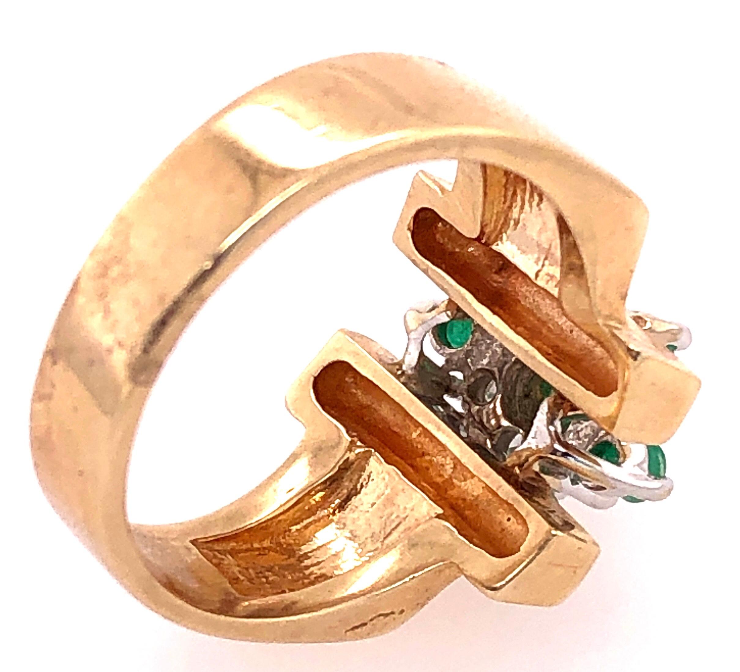 14 Karat Yellow Gold Cameo Cryptophrase Stone Ring For Sale 1