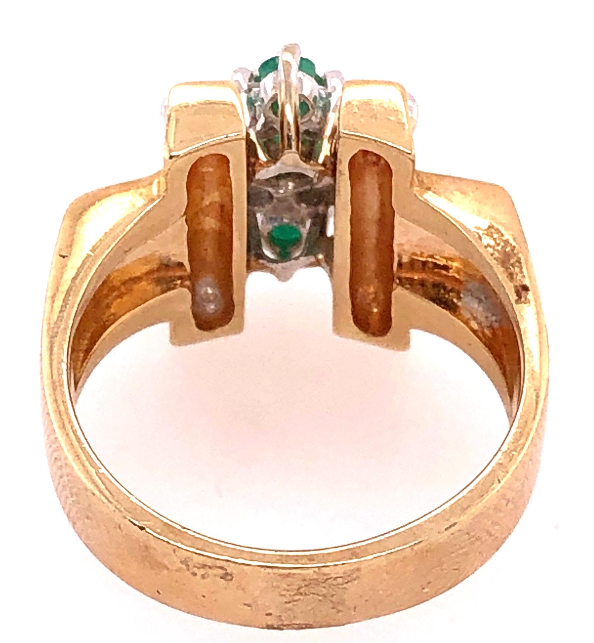 14 Karat Yellow Gold Cameo Cryptophrase Stone Ring For Sale 4
