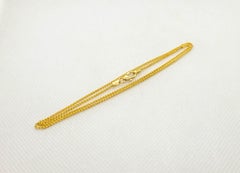 Cadena de oro amarillo de 14 quilates de diseño Herco Trigo italiano 2,8 gm Nuevo, 16 pulgadas, .8 mm