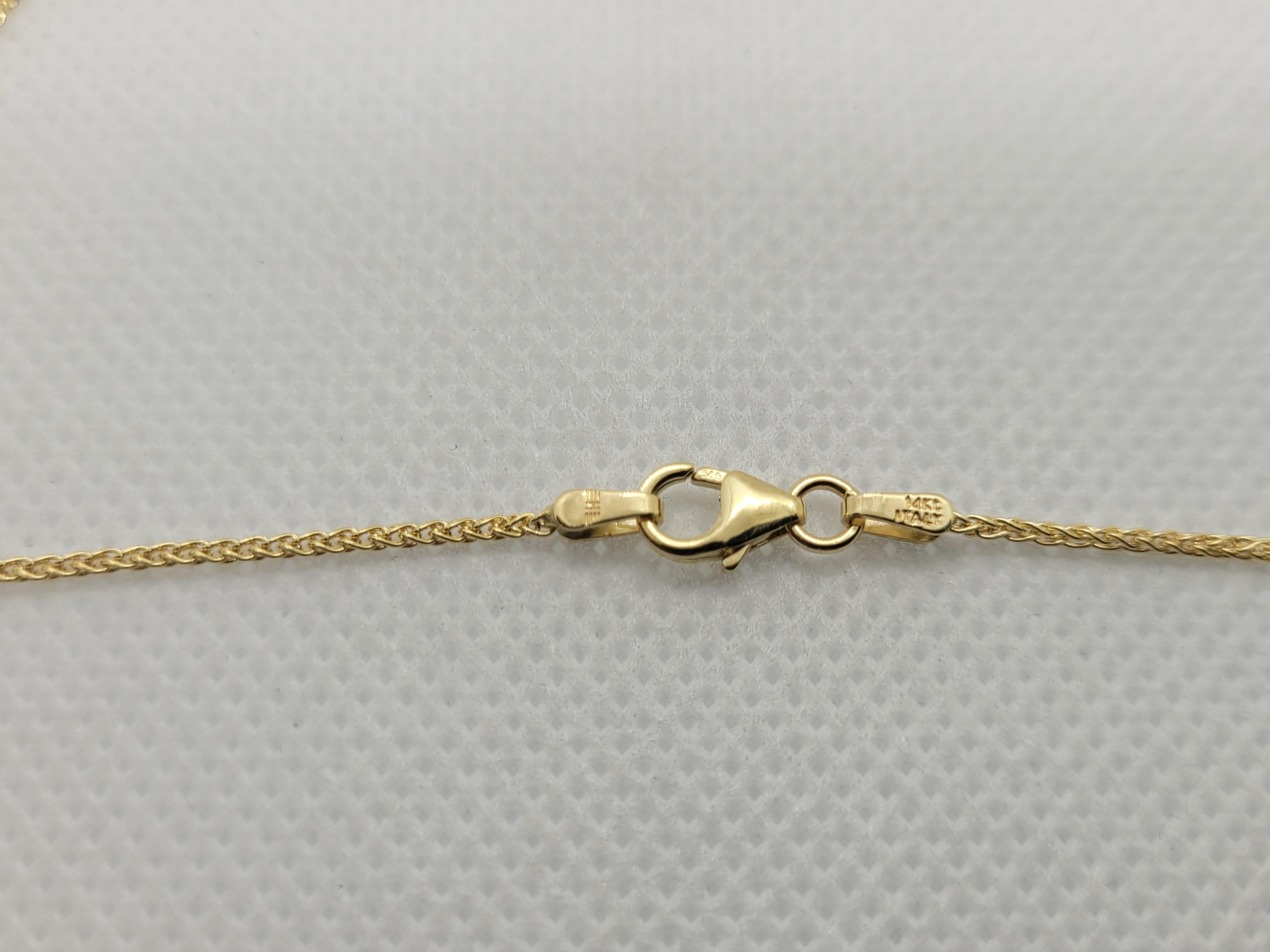 14k italy 585 gold chain