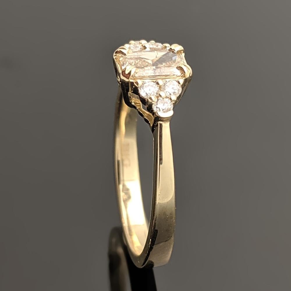 champagne diamond rings for sale