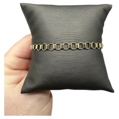 14kt Yellow Gold Circle Link Bracelet - 7.5", 5.2mm, 3.5g, Lobster Clasp, New