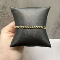 14kt Yellow Gold Curb Bracelet – 8in, 4.25mm, New