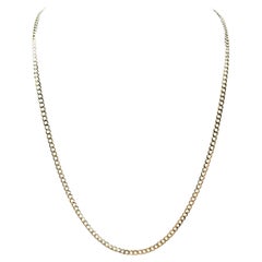 14kt Yellow Gold Curb Chain – 18in, 2.6mm, New