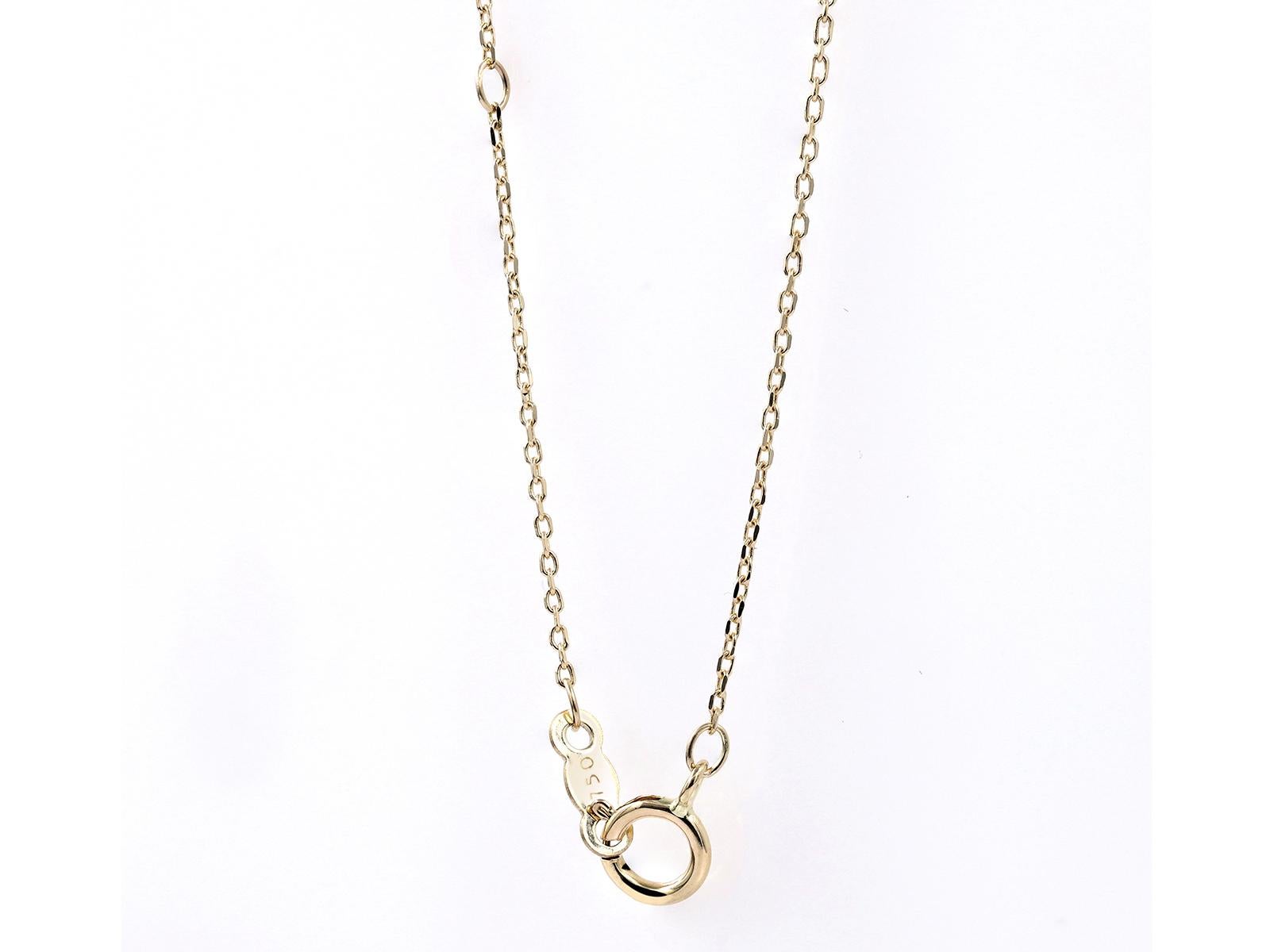 Collier pendentif serpent en or jaune 14KT avec diamants et émeraudes en vente 3
