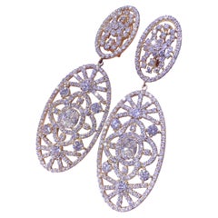 14KT Gelbgold Diamant-Tropfen-Ohrringe - 12,23CT TW DIER0186 IITJJ