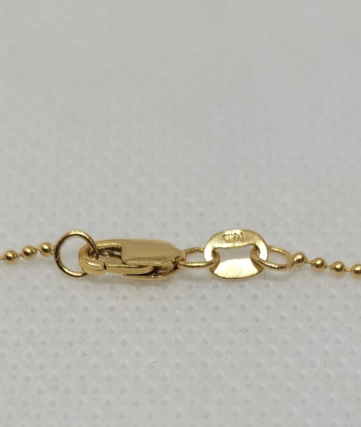 Moderne Pendentif requin en or jaune 14kt diamants ronds .25cttw 17 en chaîne 4.4 Gr en vente