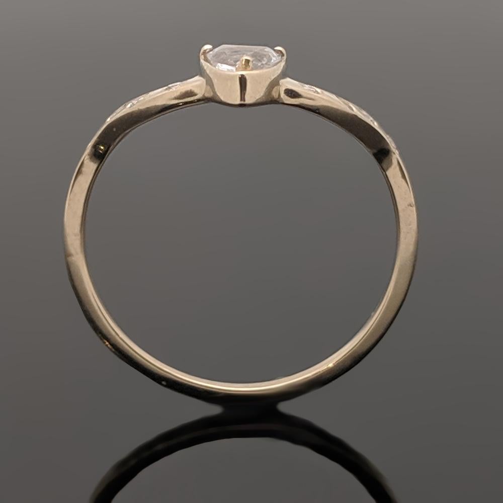 14kt Yellow Gold Diamonds Ring For Sale 1