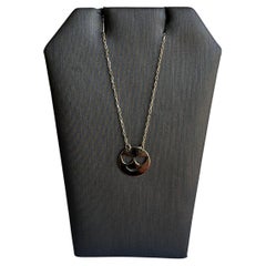 Collana Emoji in oro giallo 14kt - Lunghezza regolabile 16-18", diametro 11,3 mm, New