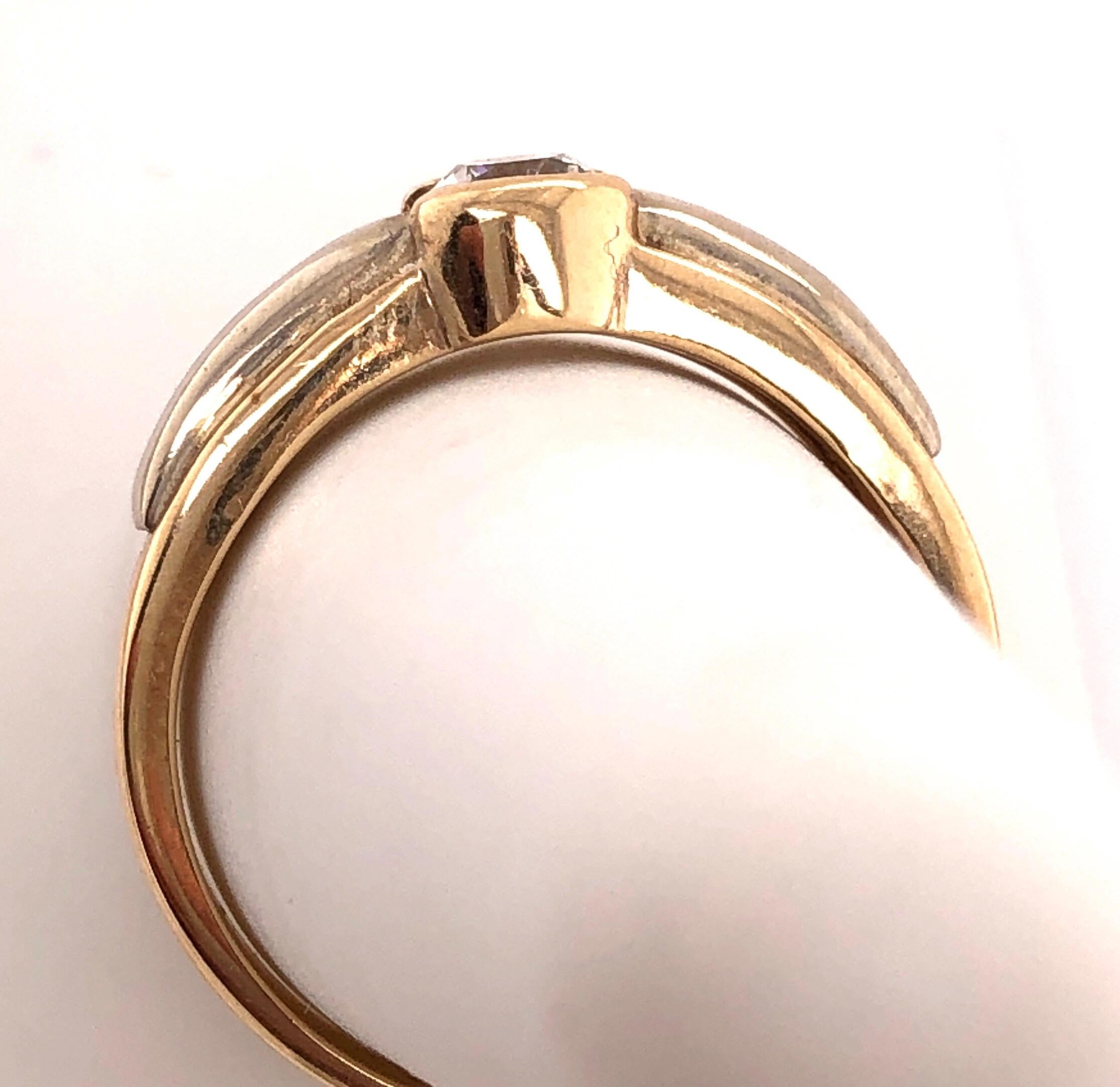 Bague de fiançailles et de mariage en or jaune 14 carats, poids total des diamants de 0,50 carat Unisexe en vente