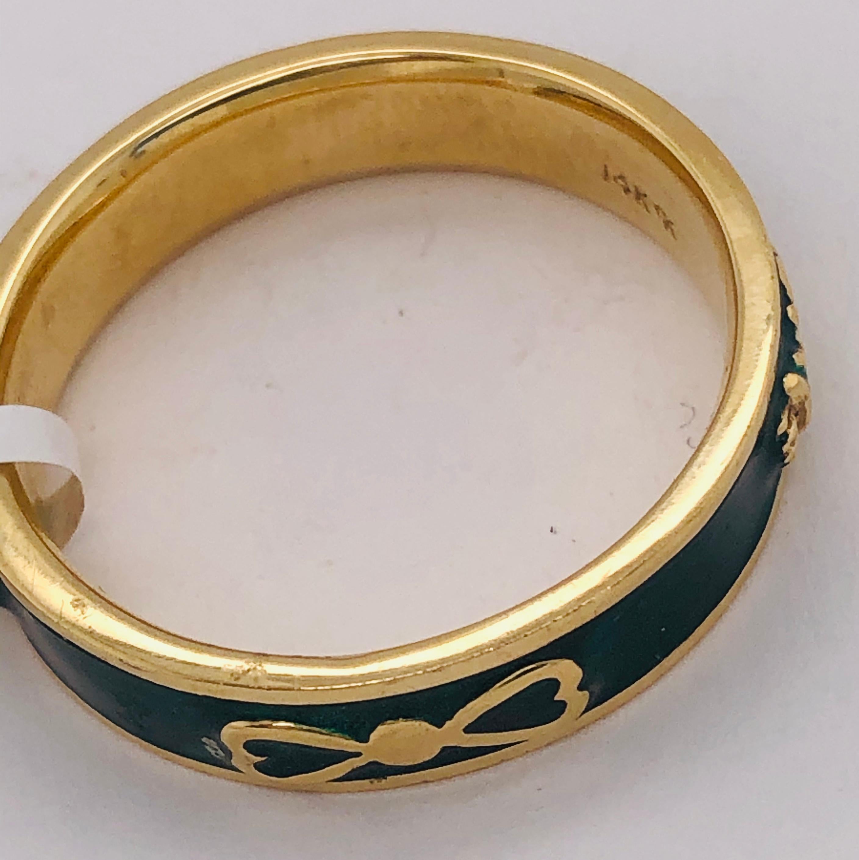 14 Karat Yellow Gold Fashion Ring In Good Condition For Sale In Stamford, CT