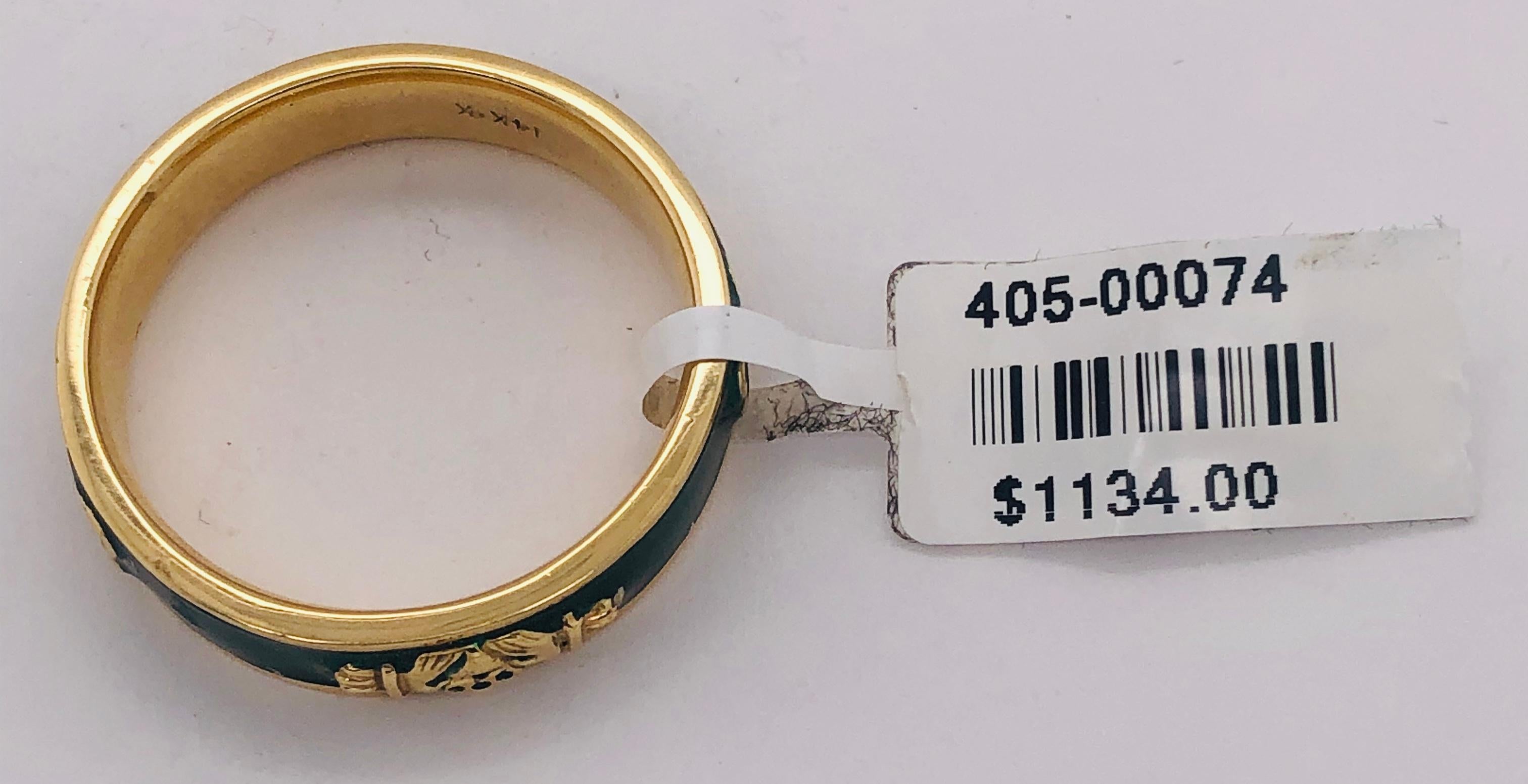 14 Karat Yellow Gold Fashion Ring For Sale 5