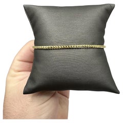 Bracelet Franco en or jaune 14kt - 7.5in, 2.1mm, 4.7g, New