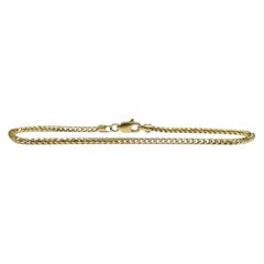 14kt Yellow Gold Franco Bracelet – 7.5in, 2.1mm, 4.7g, New