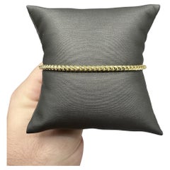 Bracelet Franco en or jaune 14kt - 7.5in, 2.7mm, 7.45g, New