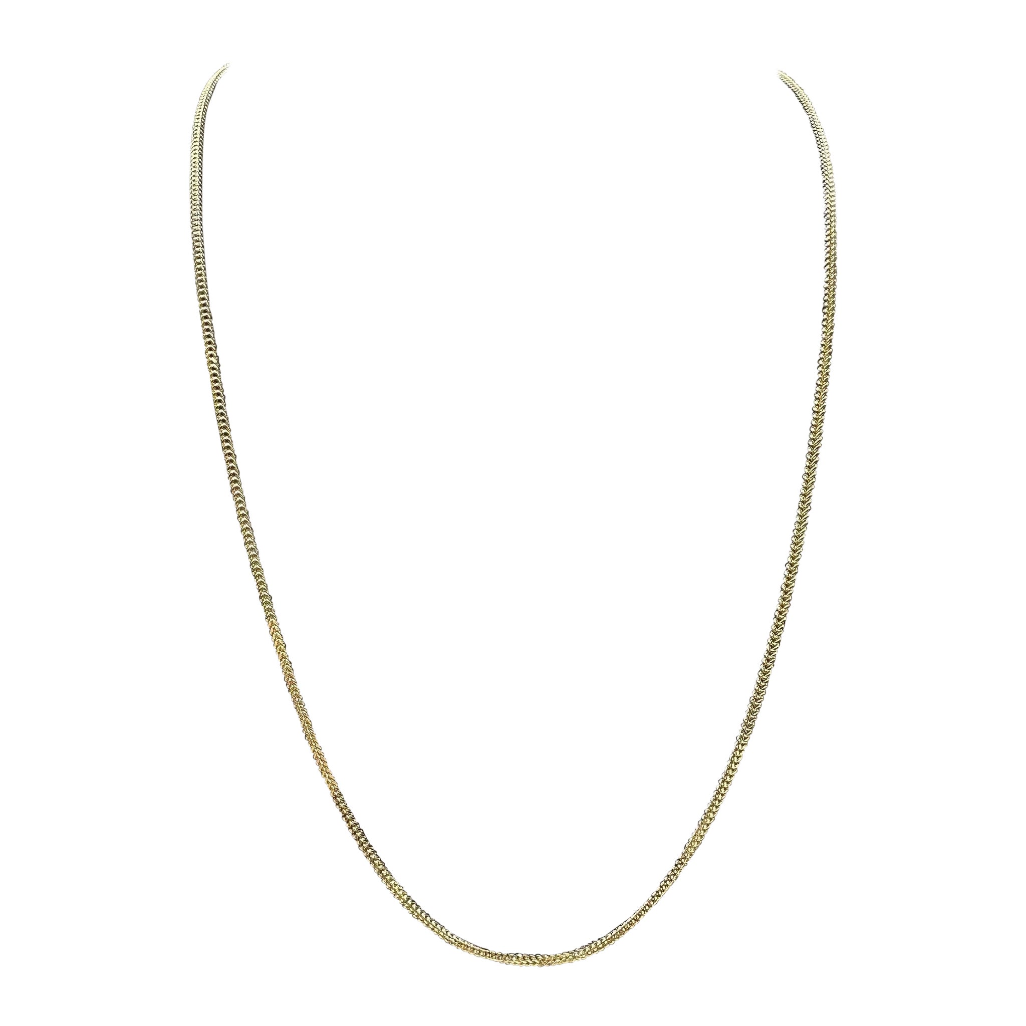 14kt Yellow Gold Franco Chain – 20in, 1.4mm, New
