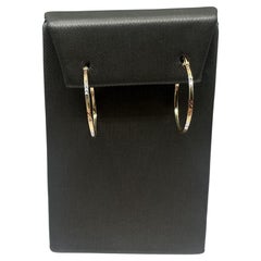 Cerchi in oro giallo 14kt con finitura rosa e bianca - 7/8in, 1.3mm, New