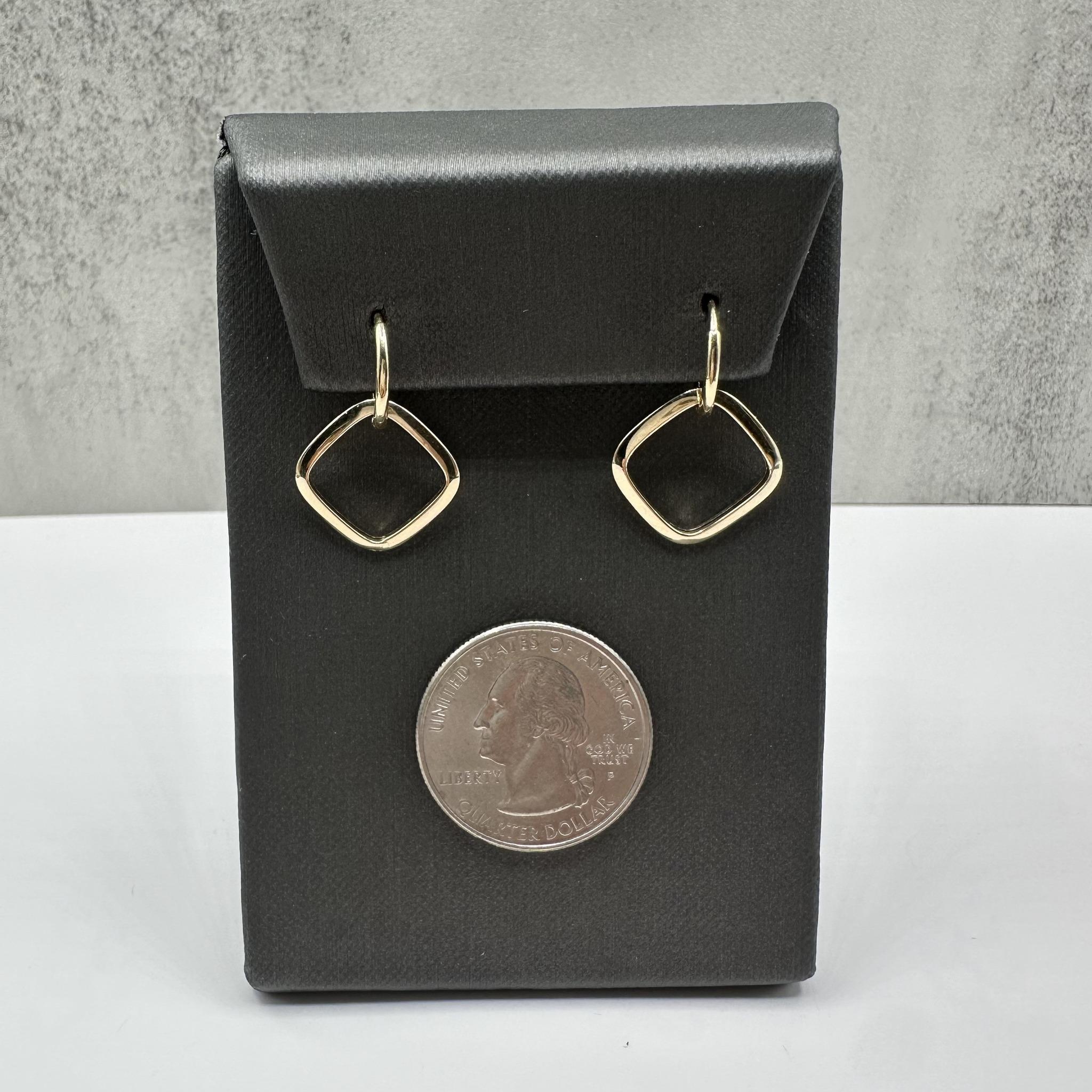 Donna Orecchini Huggie in oro giallo 14kt con pendente rimovibile - 11,8 mm, 1,4 g, nuovi in vendita