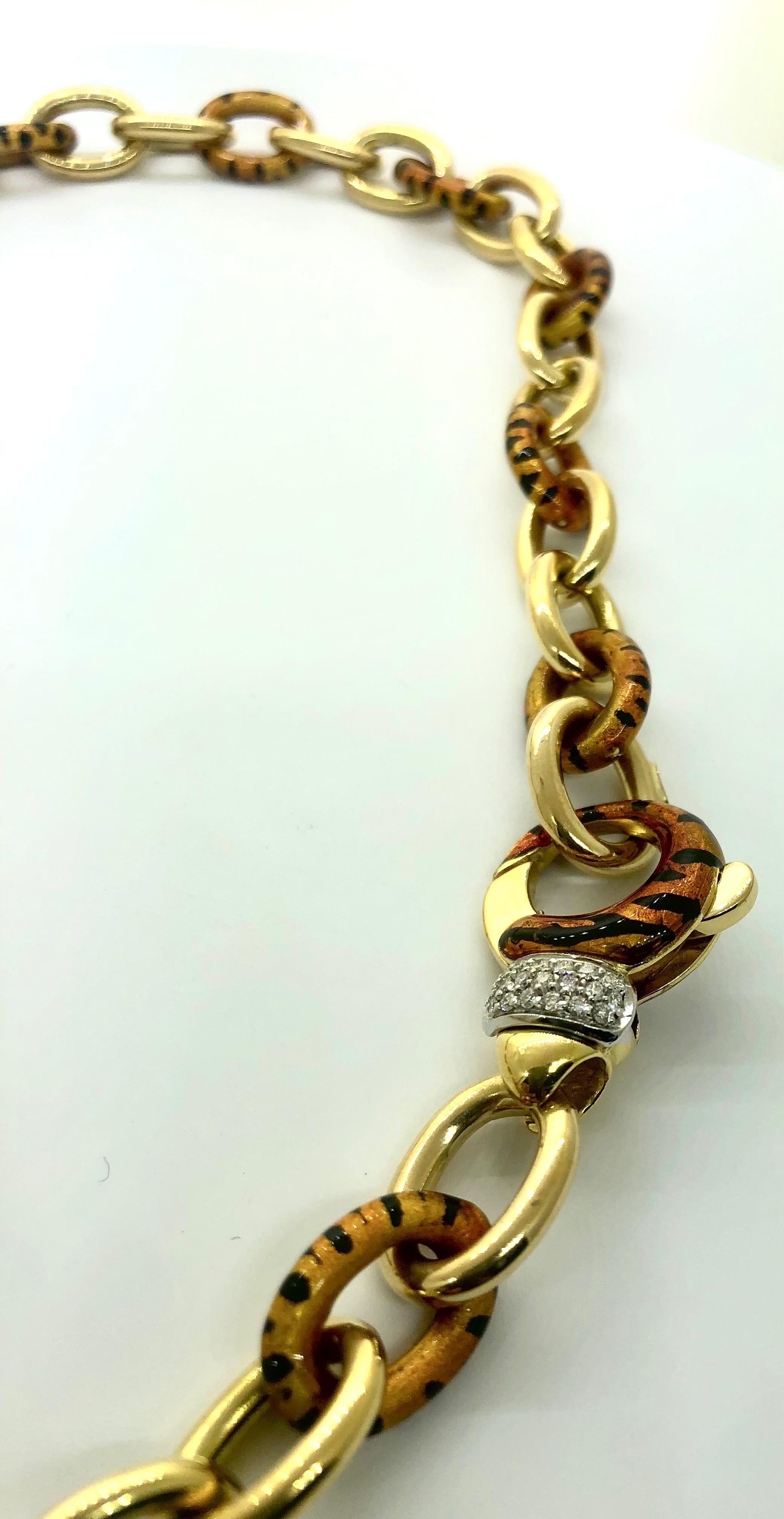 14 Karat Yellow Gold Natural Multicolored Ceylon Sapphire Necklace In New Condition For Sale In Los Angeles, CA