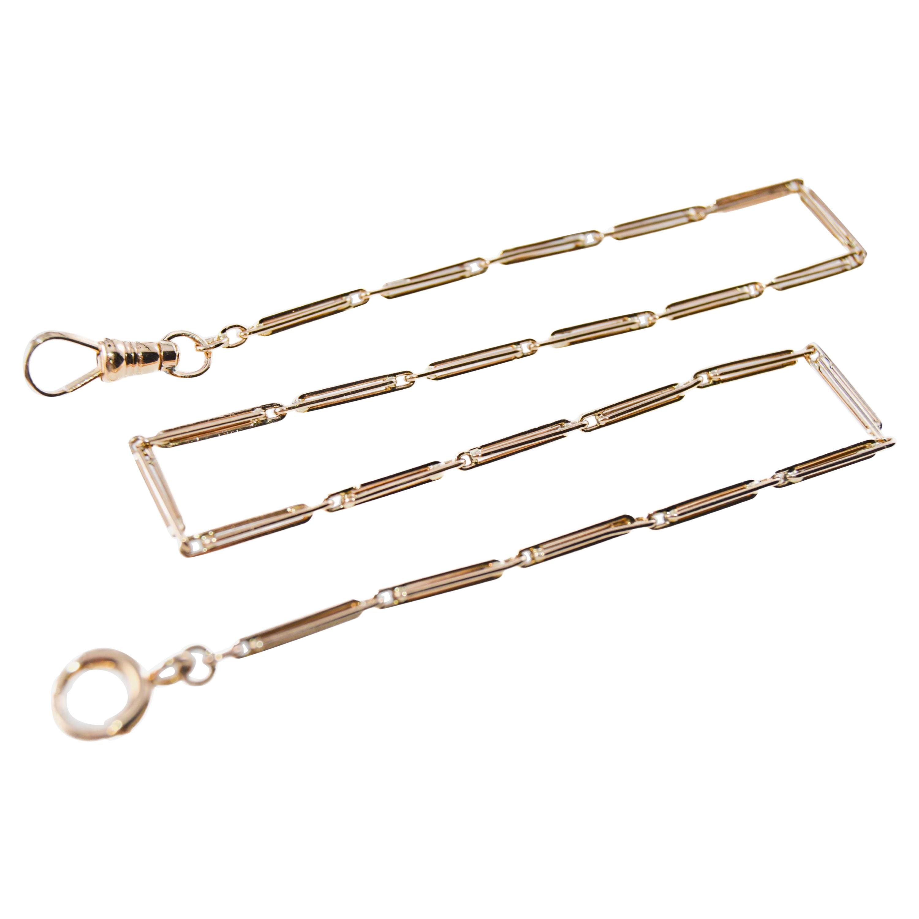 Catena per collana, bracciale o orologio da tasca in oro giallo 14Kt Anni
20/
30