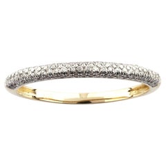 14KT Yellow Gold Pave Round Cut Diamond Eternity Band