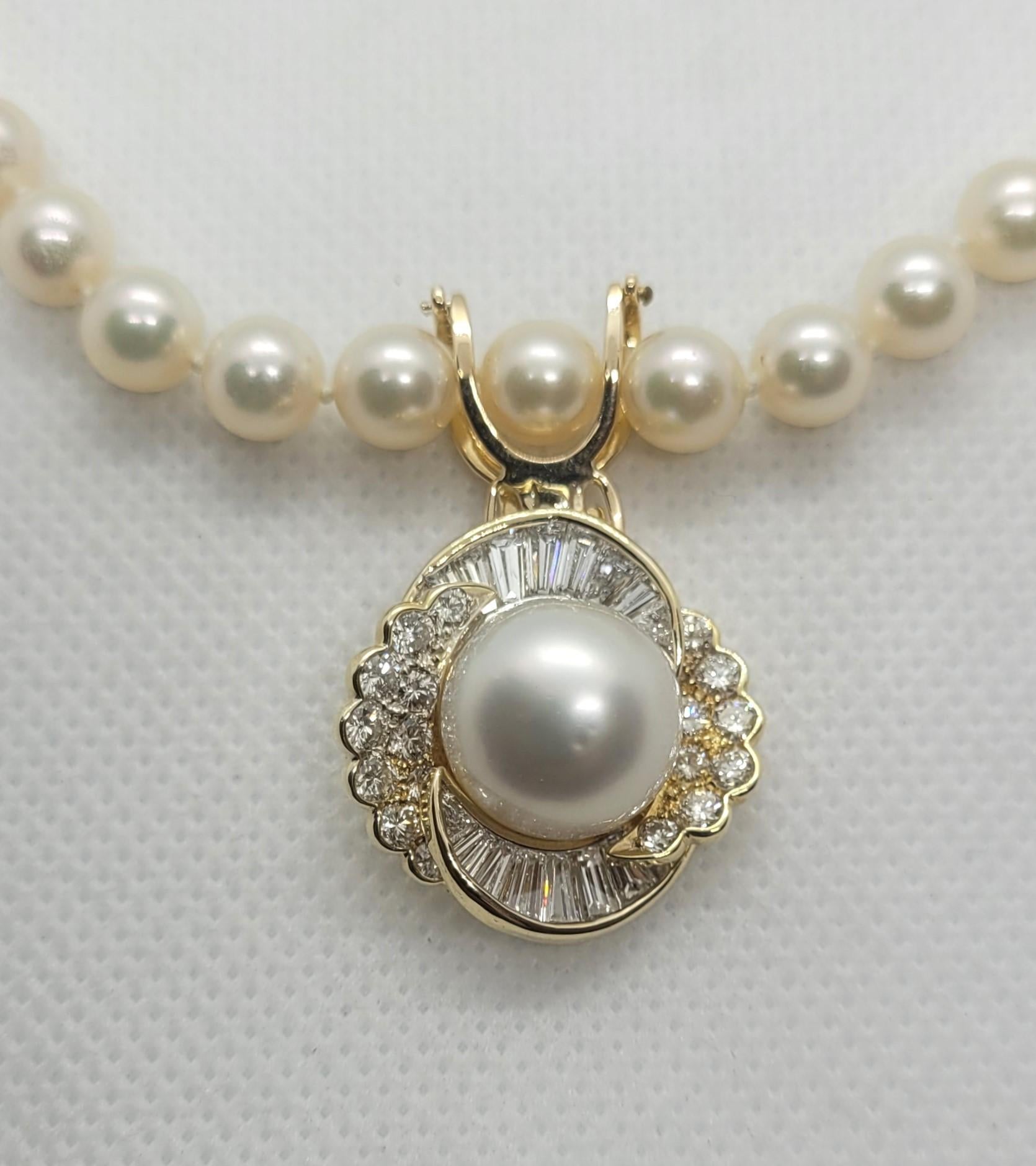 enhancer pendant for pearl necklace