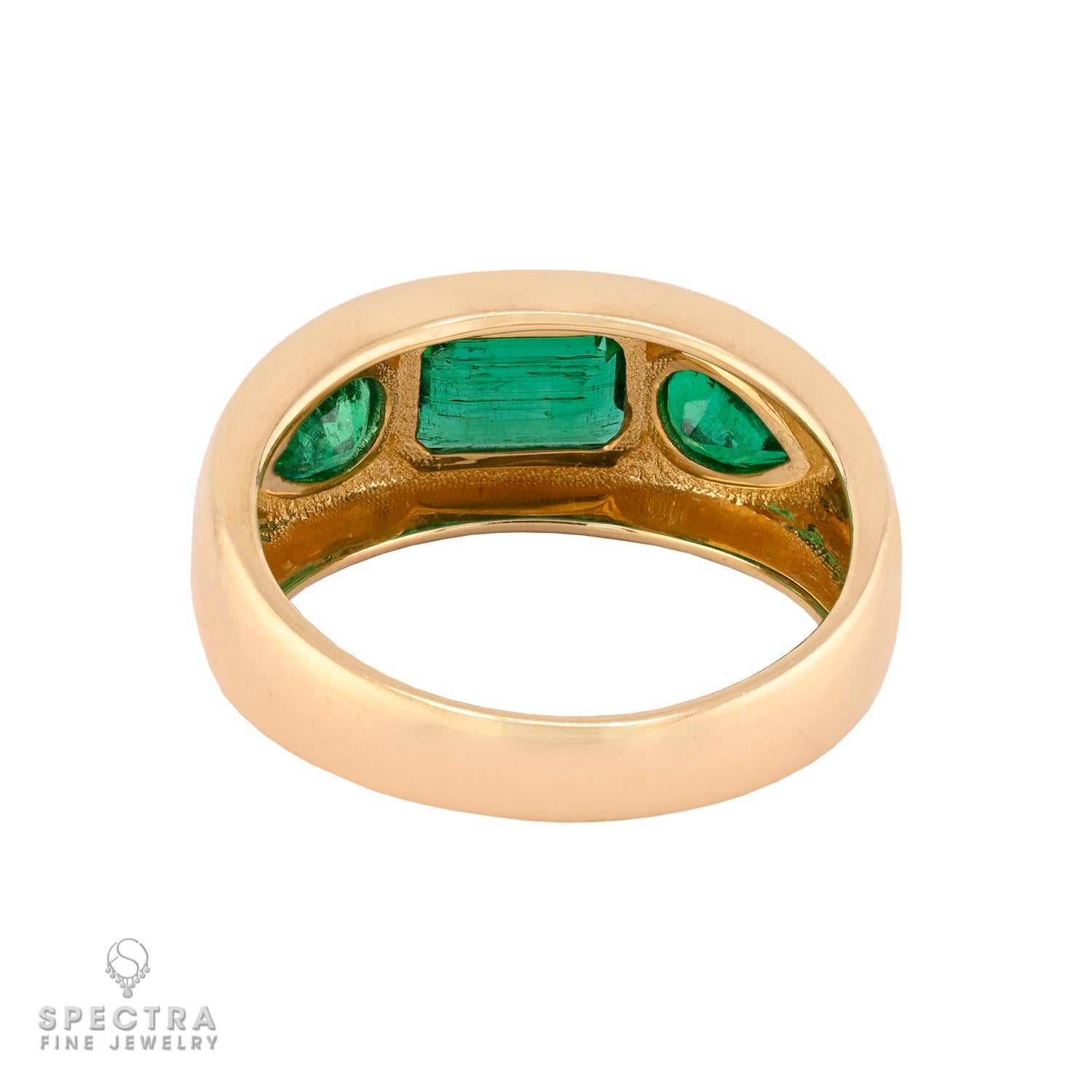 Contemporain Bague en or jaune 14kt avec pierre péridot en vente