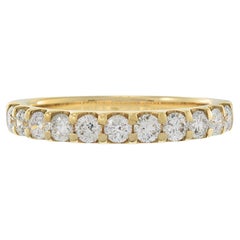14KT Yellow Gold Prong Set Diamond Band