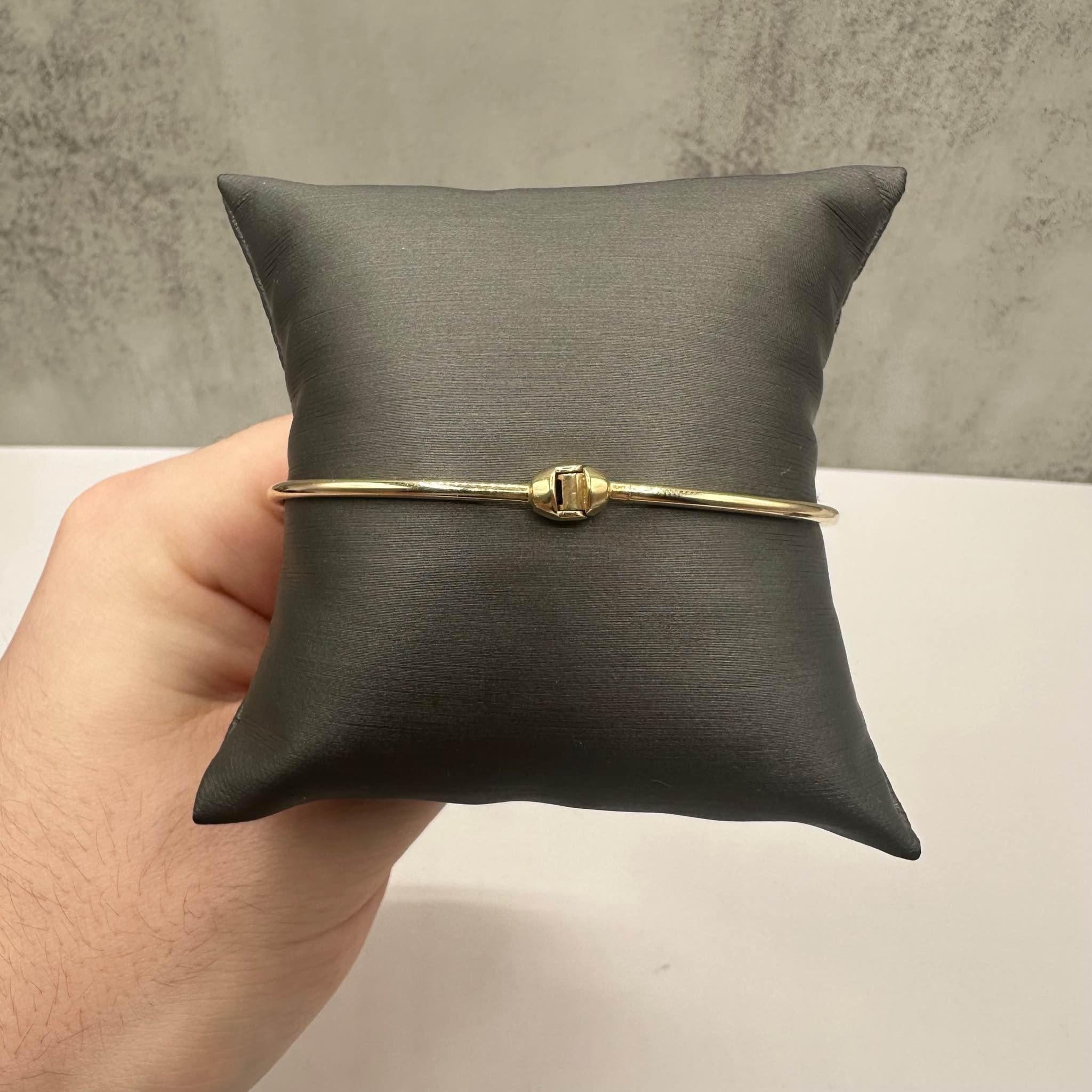 14kt Gelbgold Puff Link Armreif - 7