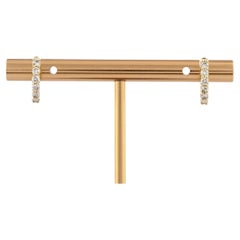 14 kt Gelbgold 0,38ct (Naturdiamant) "Klassische Pave Huggie Hoops"