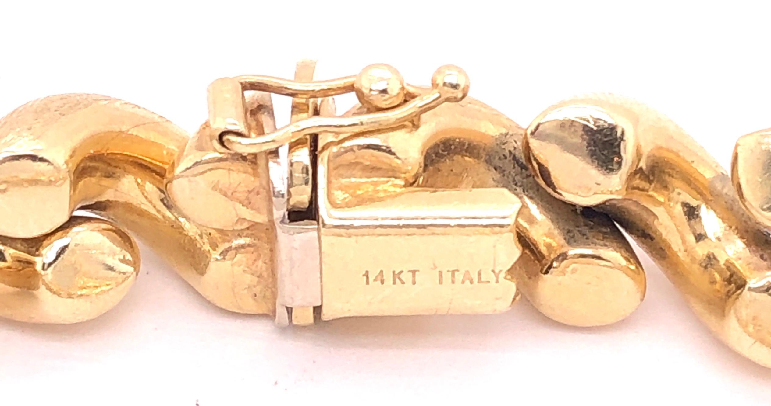 14 Karat Yellow Gold San Marco  Unisex Bracelet 1