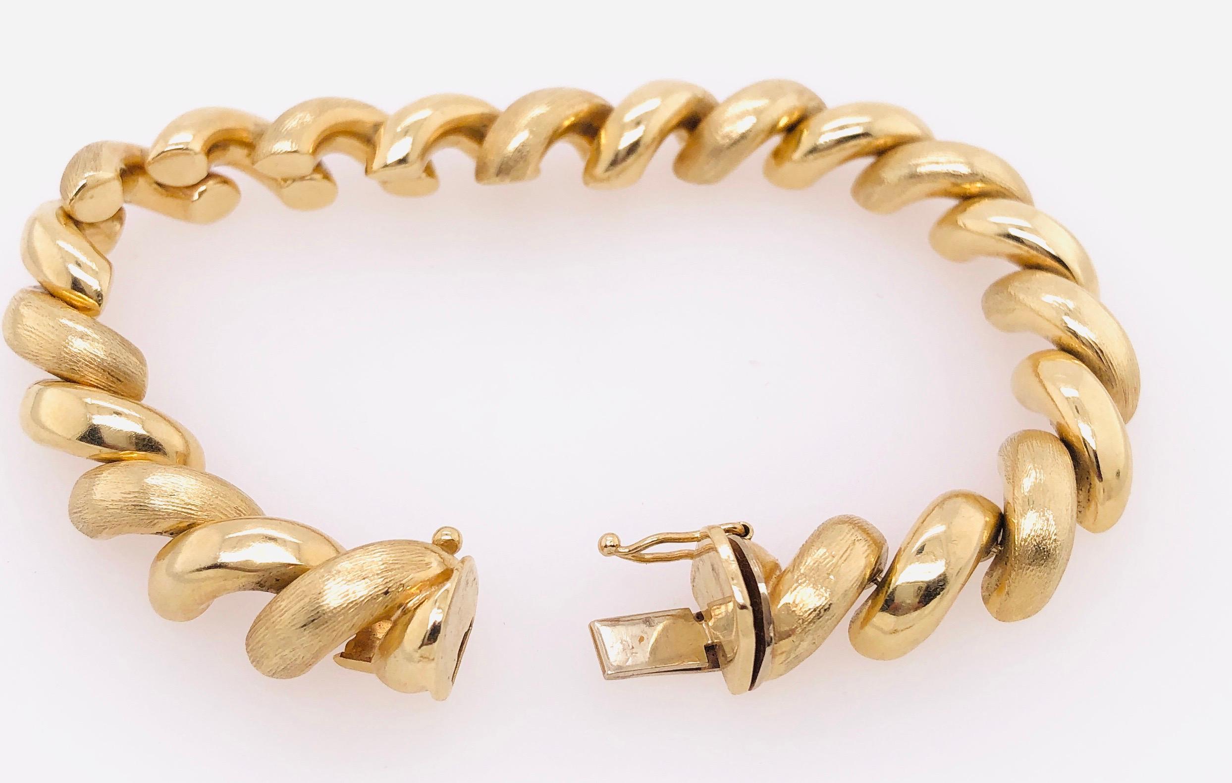 14 Karat Yellow Gold San Marco  Unisex Bracelet 2